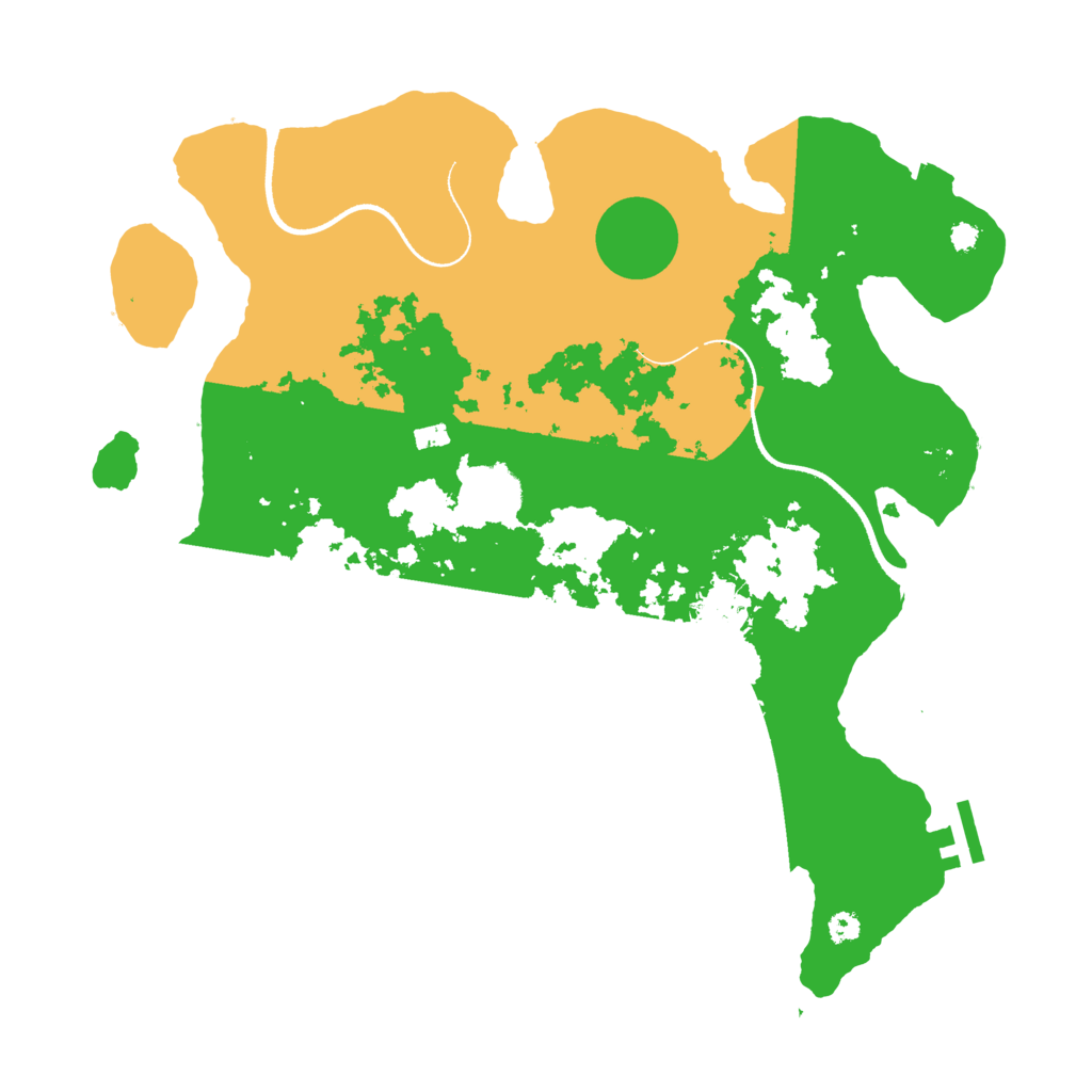Biome Rust Map: Procedural Map, Size: 3500, Seed: 123651