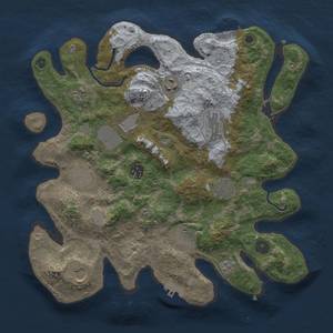 Thumbnail Rust Map: Procedural Map, Size: 3500, Seed: 458174408, 19 Monuments