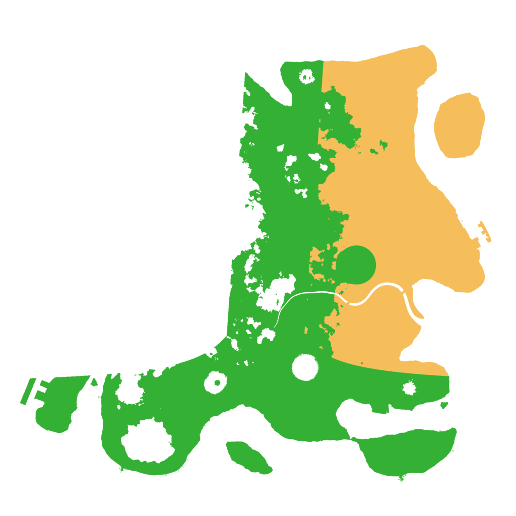 Biome Rust Map: Procedural Map, Size: 3500, Seed: 124096