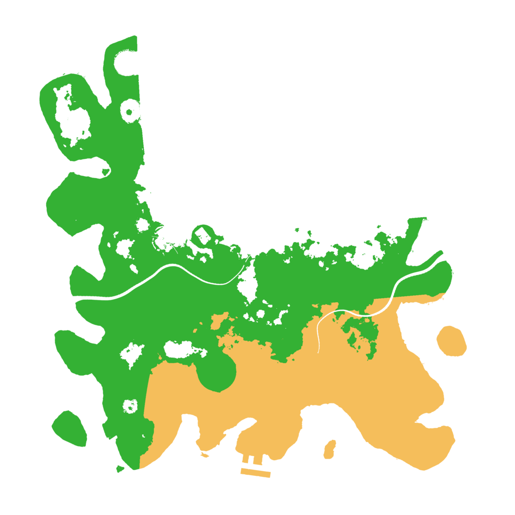 Biome Rust Map: Procedural Map, Size: 3500, Seed: 12195