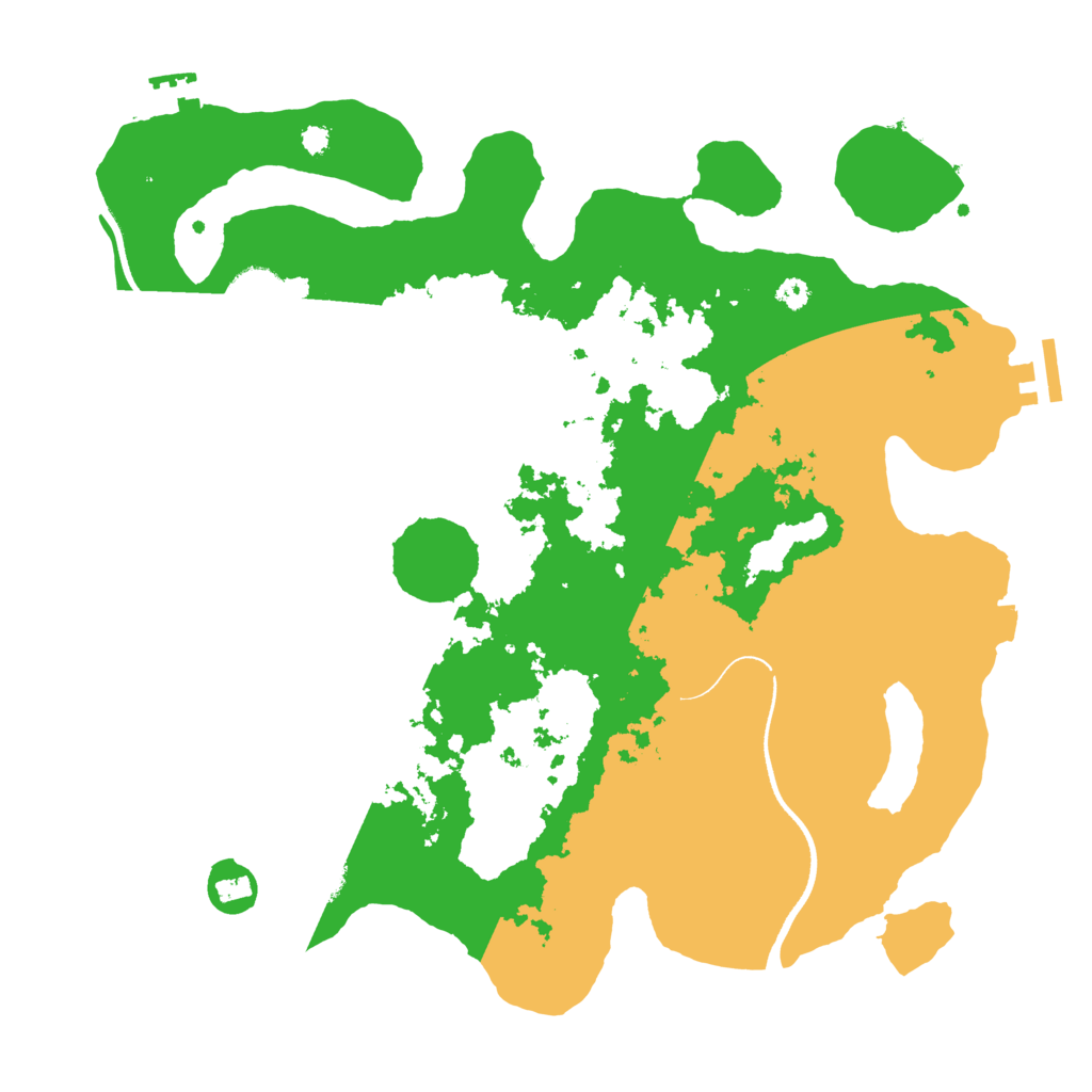 Biome Rust Map: Procedural Map, Size: 3500, Seed: 443267478