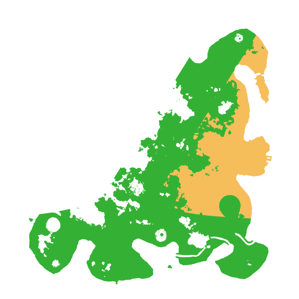 Biome Rust Map: Procedural Map, Size: 3700, Seed: 596161318