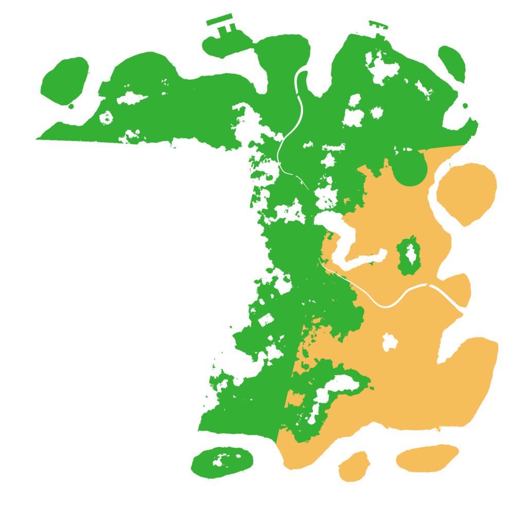 Biome Rust Map: Procedural Map, Size: 4000, Seed: 261451