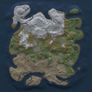 Thumbnail Rust Map: Procedural Map, Size: 3500, Seed: 112, 18 Monuments