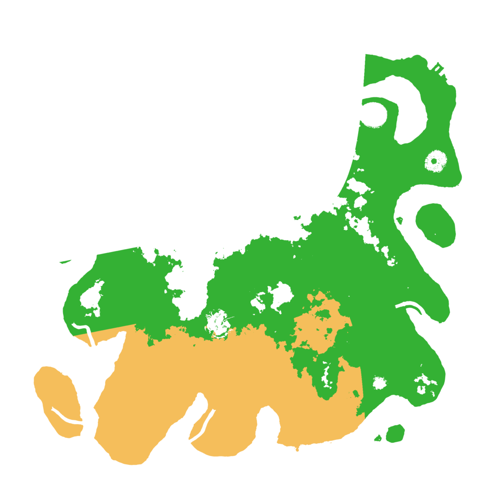 Biome Rust Map: Procedural Map, Size: 3500, Seed: 2036208140