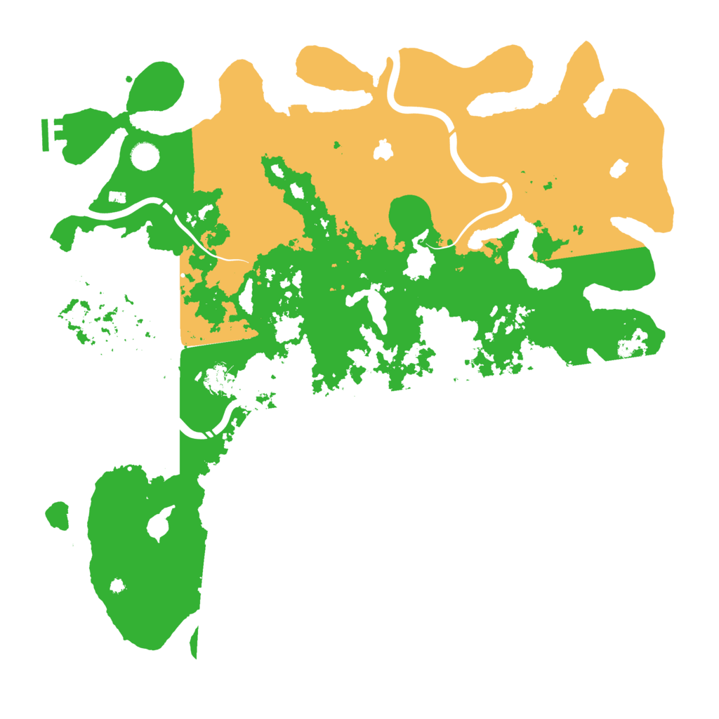Biome Rust Map: Procedural Map, Size: 4500, Seed: 2003855979