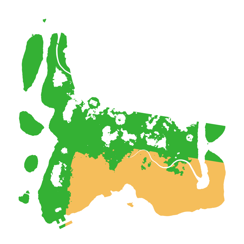 Biome Rust Map: Procedural Map, Size: 3500, Seed: 45780