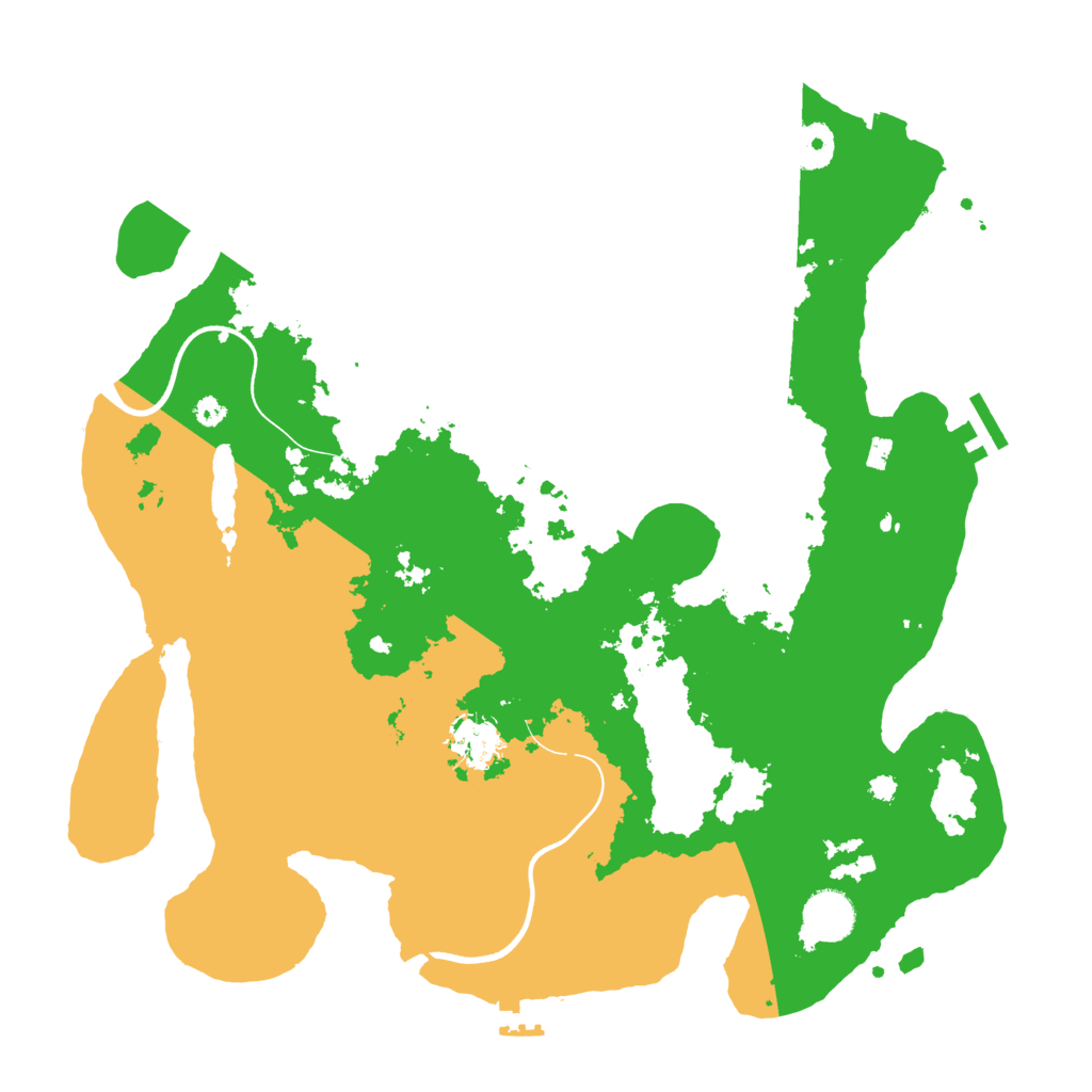 Biome Rust Map: Procedural Map, Size: 3700, Seed: 69217