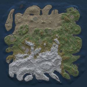 Thumbnail Rust Map: Procedural Map, Size: 4800, Seed: 846153, 20 Monuments