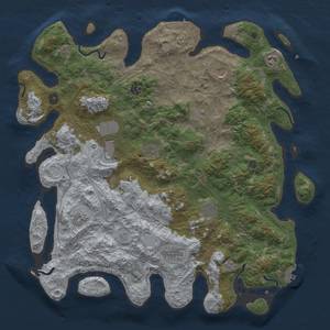 Thumbnail Rust Map: Procedural Map, Size: 4500, Seed: 1037621063, 19 Monuments