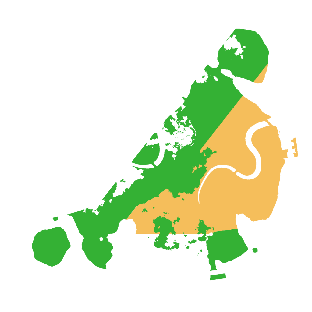 Biome Rust Map: Procedural Map, Size: 2500, Seed: 66674244