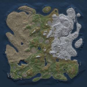 Thumbnail Rust Map: Procedural Map, Size: 4250, Seed: 694645037, 16 Monuments