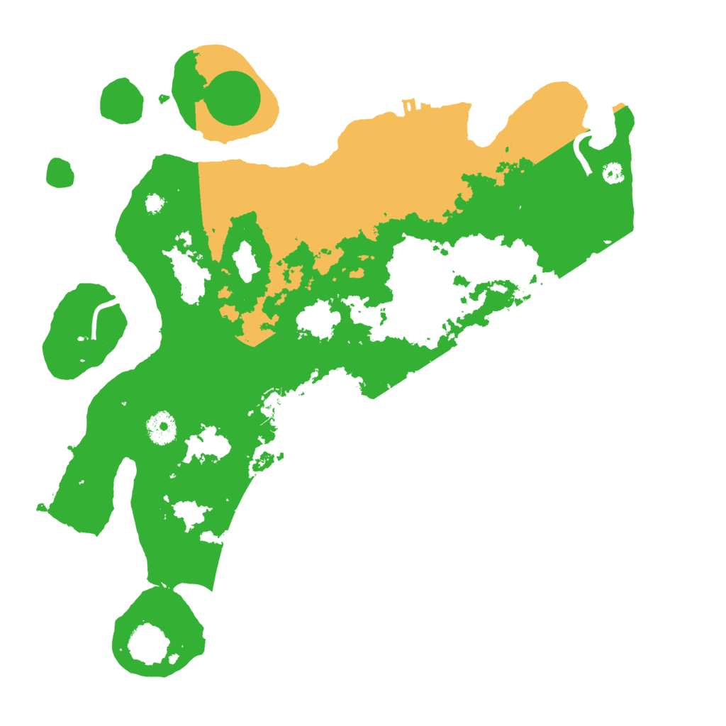Biome Rust Map: Procedural Map, Size: 3500, Seed: 59192723