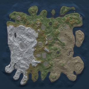 Thumbnail Rust Map: Procedural Map, Size: 4250, Seed: 848070788, 18 Monuments