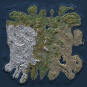 Thumbnail Rust Map: Procedural Map, Size: 4250, Seed: 848070788, 16 Monuments