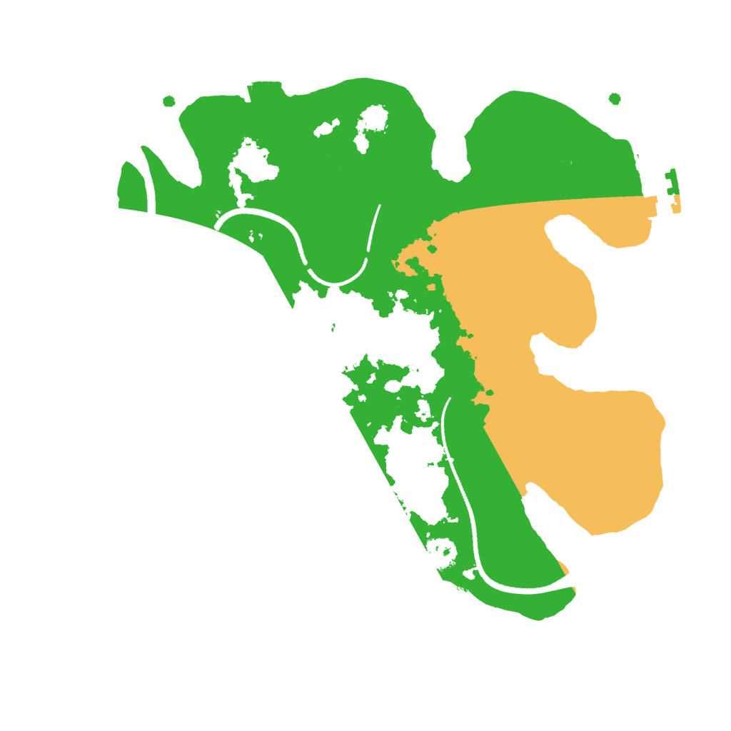 Biome Rust Map: Procedural Map, Size: 2500, Seed: 8032