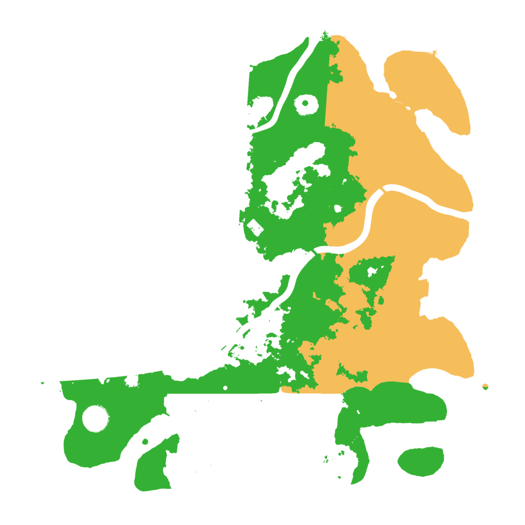 Biome Rust Map: Procedural Map, Size: 3500, Seed: 8092244