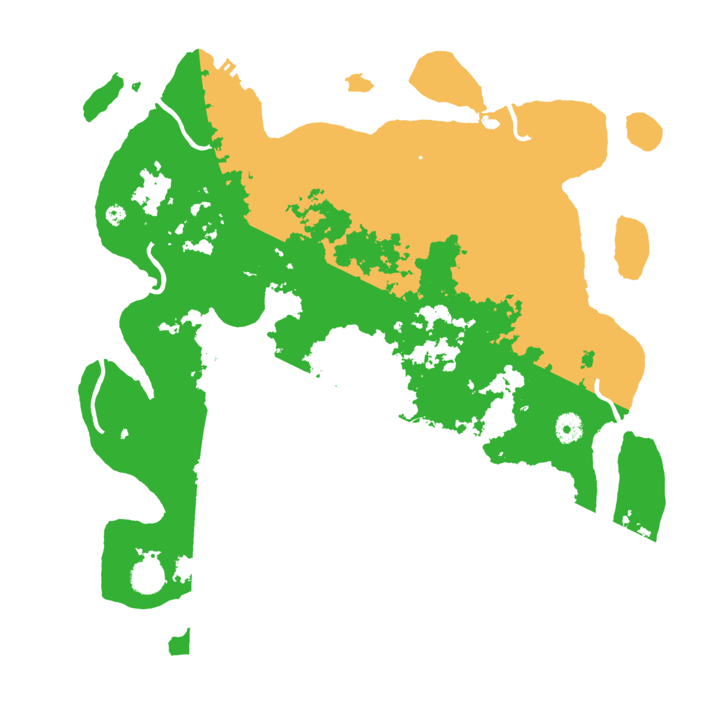 Biome Rust Map: Procedural Map, Size: 3700, Seed: 627092387