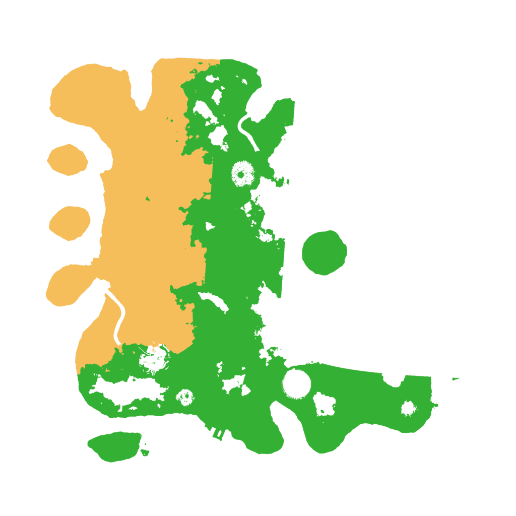 Biome Rust Map: Procedural Map, Size: 3200, Seed: 79863489