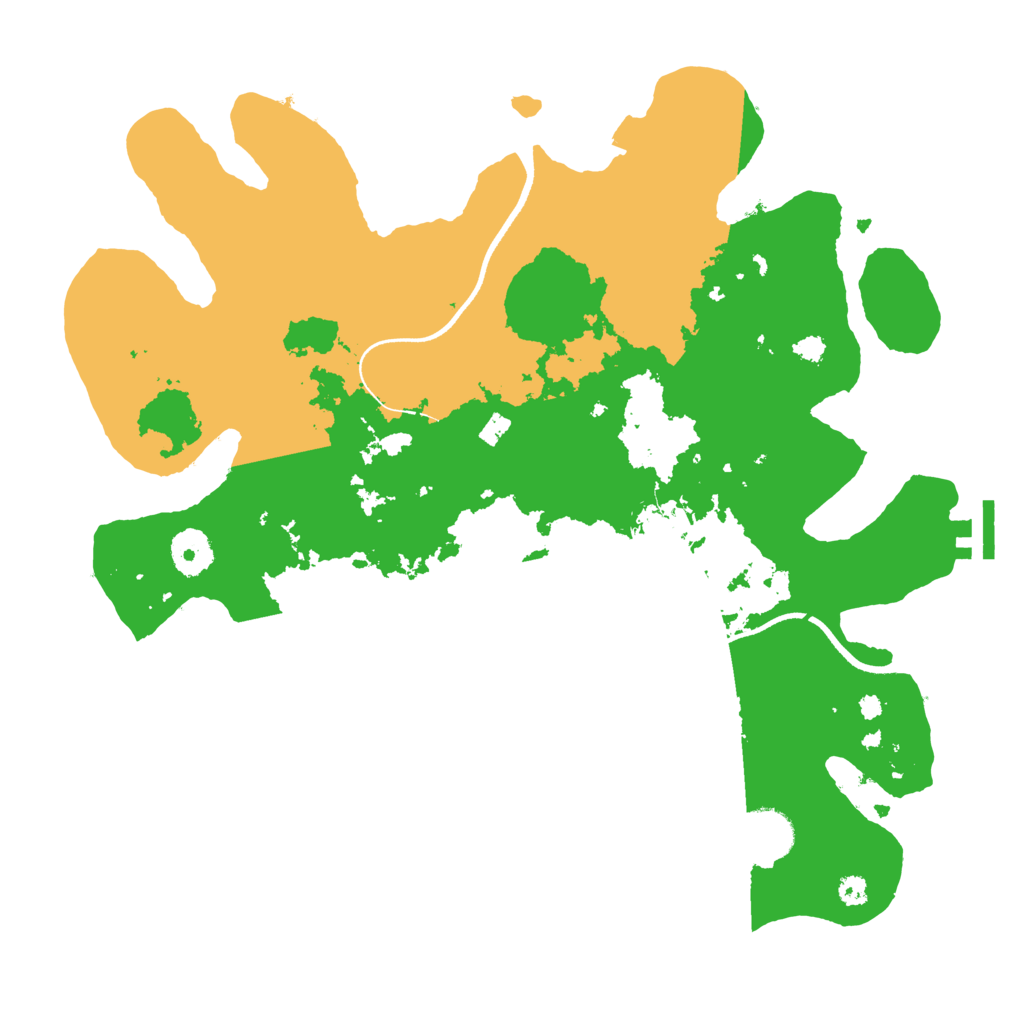 Biome Rust Map: Procedural Map, Size: 3500, Seed: 1543879858