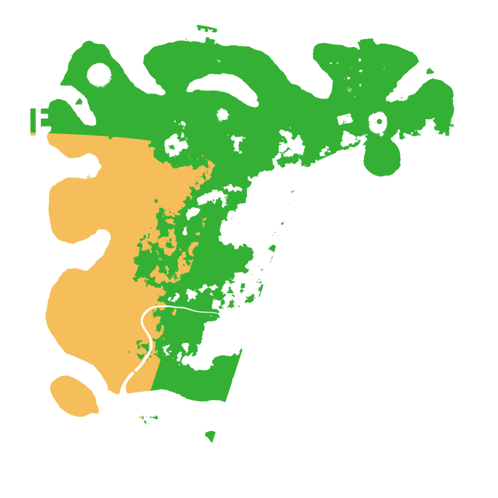 Biome Rust Map: Procedural Map, Size: 3700, Seed: 707578325