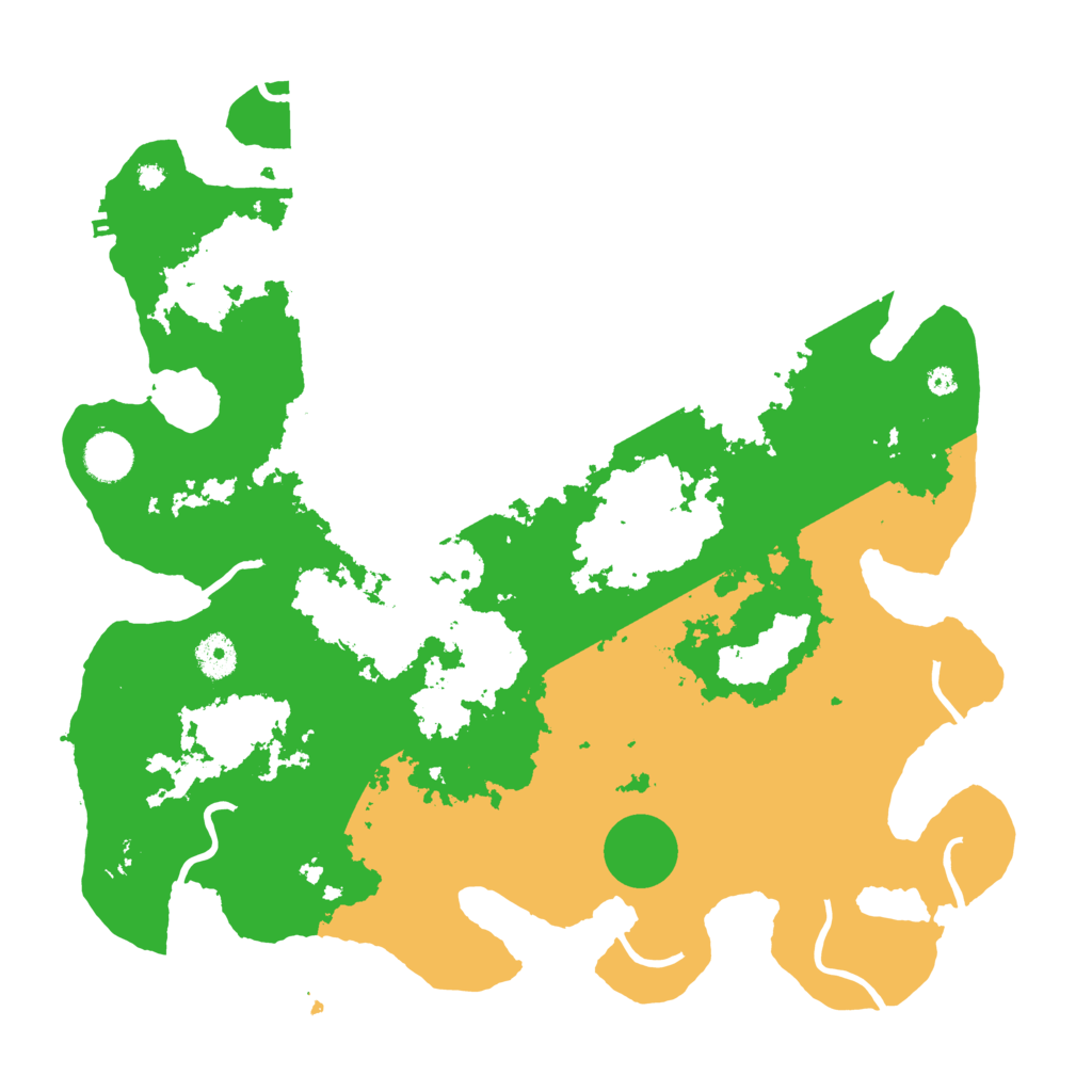 Biome Rust Map: Procedural Map, Size: 3900, Seed: 59119