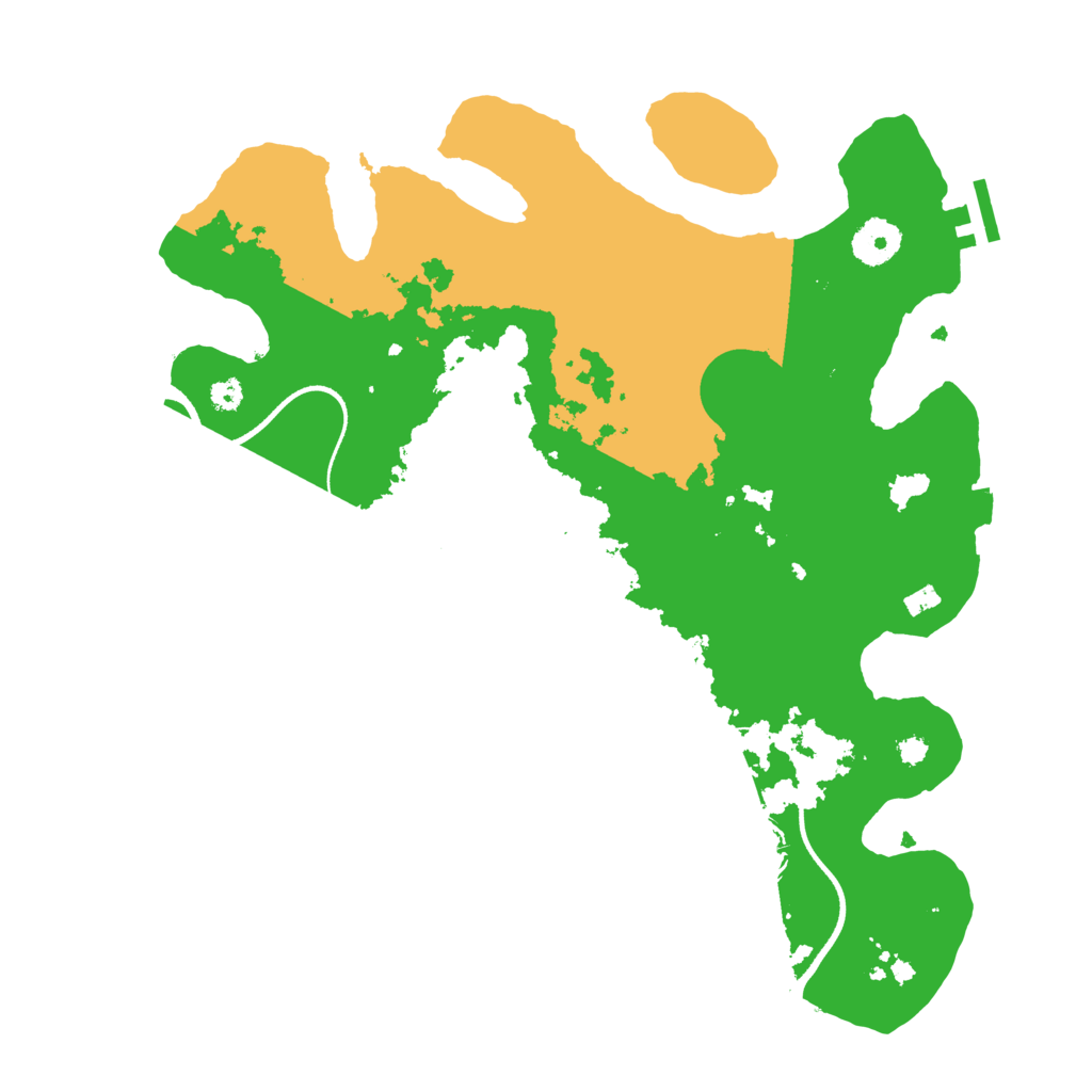 Biome Rust Map: Procedural Map, Size: 3500, Seed: 16880