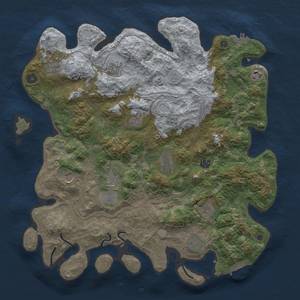 Thumbnail Rust Map: Procedural Map, Size: 4250, Seed: 625810900, 20 Monuments