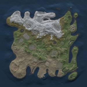 Thumbnail Rust Map: Procedural Map, Size: 3500, Seed: 1793197045, 19 Monuments