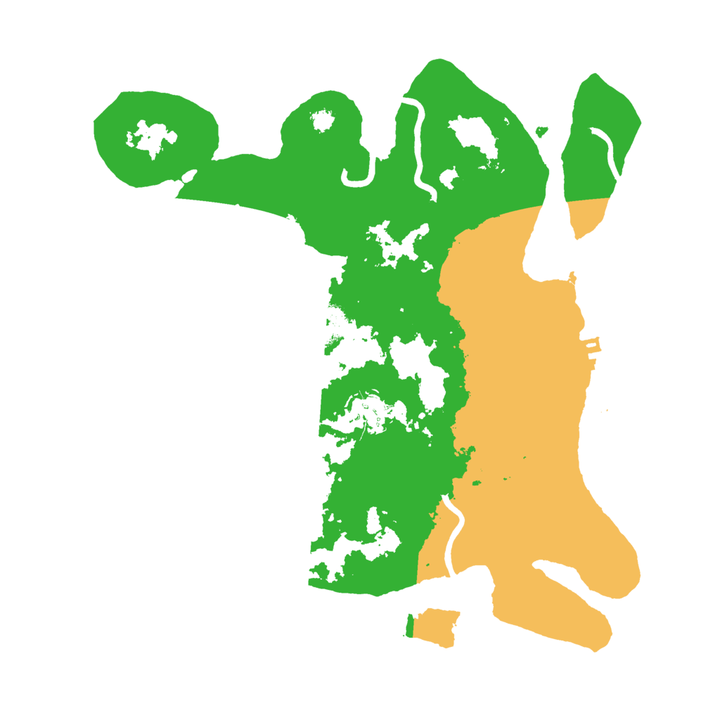 Biome Rust Map: Procedural Map, Size: 3000, Seed: 849104819