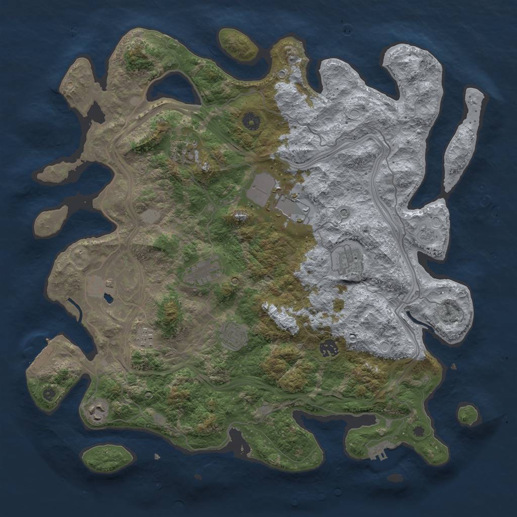 Rust Map: Procedural Map, Size: 4250, Seed: 202211104, 16 Monuments