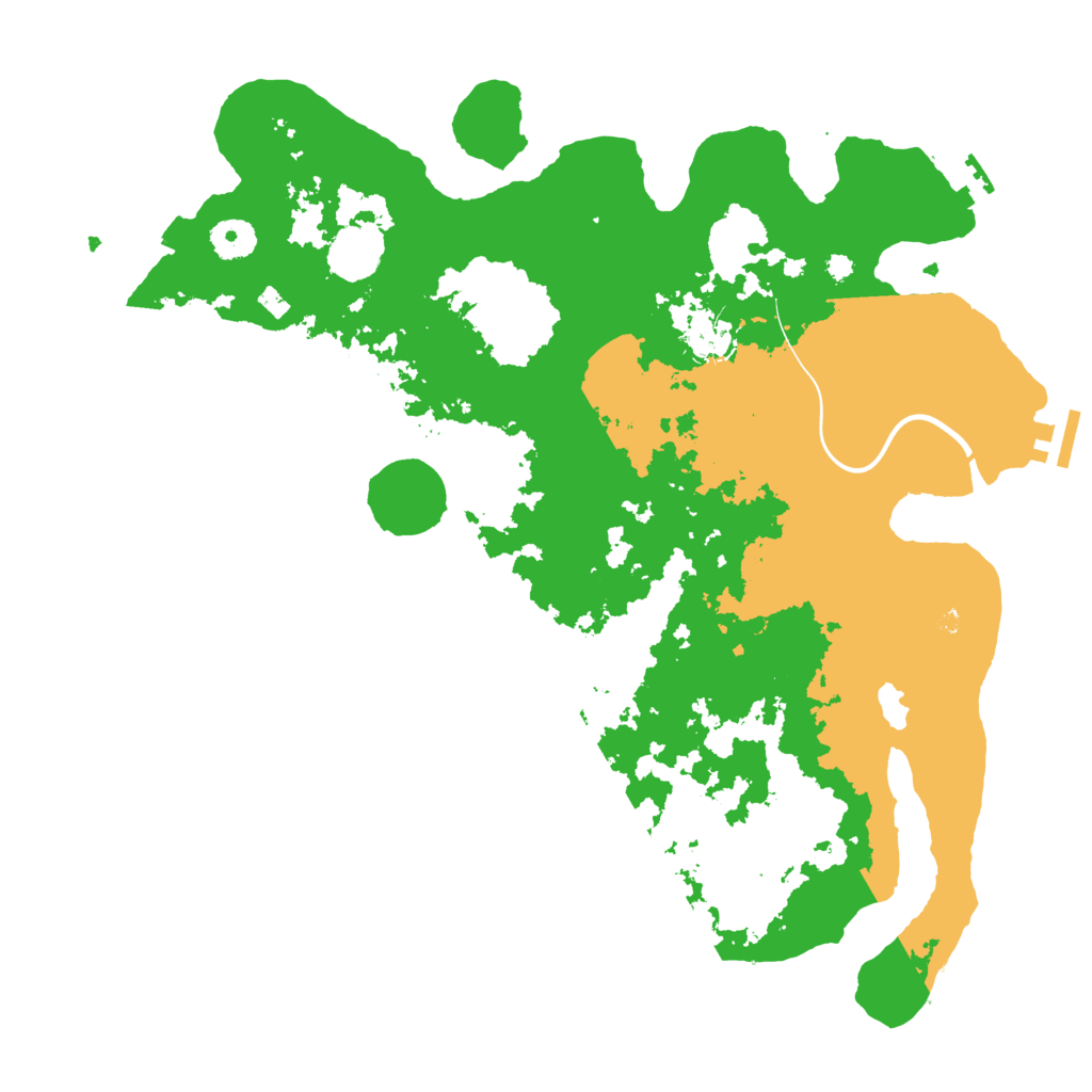 Biome Rust Map: Procedural Map, Size: 3800, Seed: 14578945