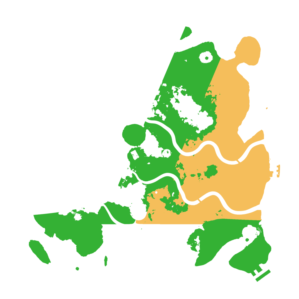 Biome Rust Map: Procedural Map, Size: 3600, Seed: 14578936