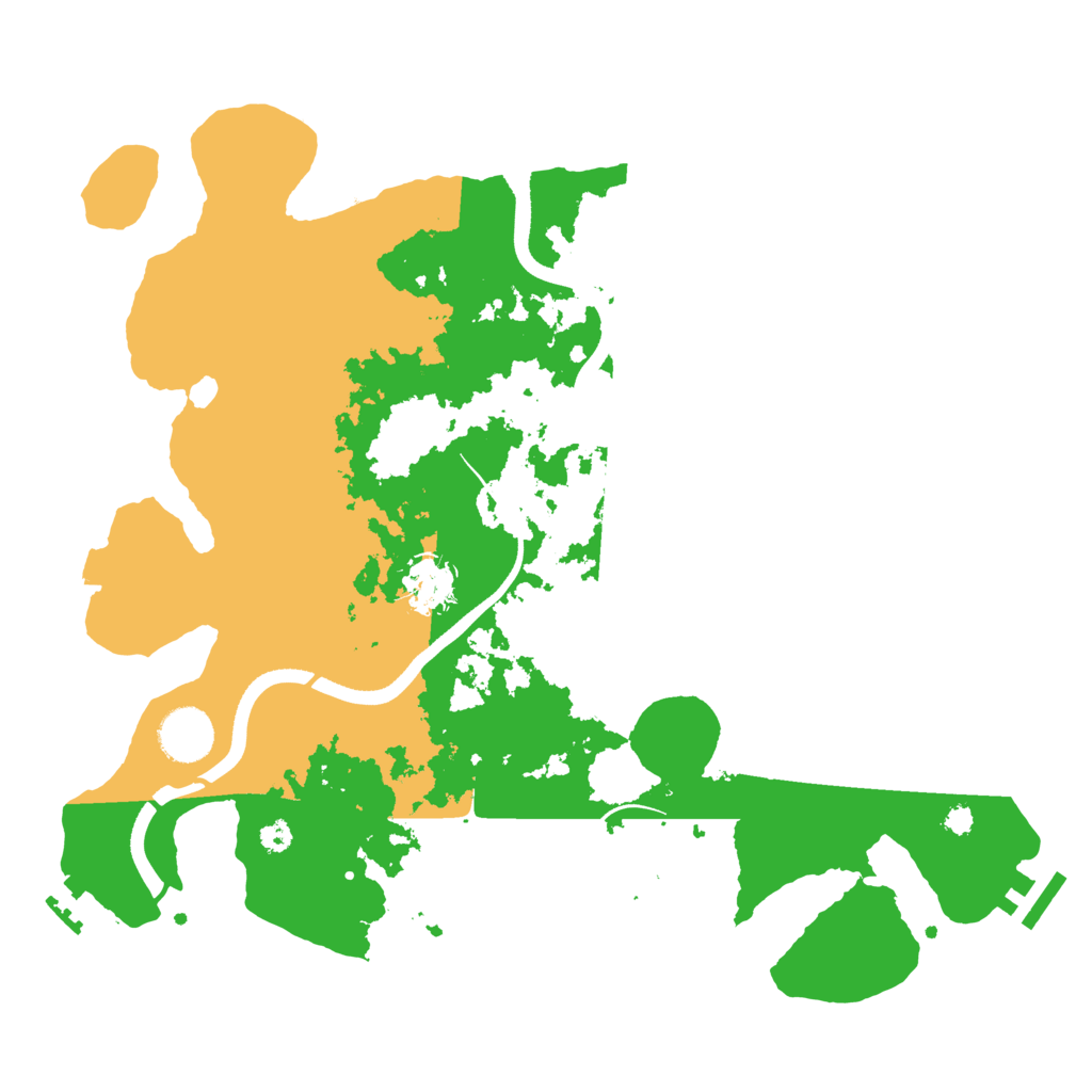 Biome Rust Map: Procedural Map, Size: 3500, Seed: 8551399