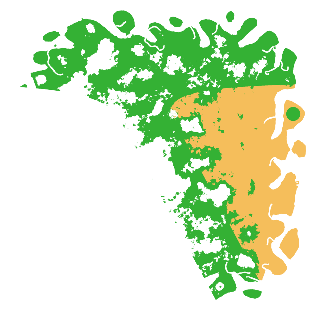 Biome Rust Map: Procedural Map, Size: 6000, Seed: 33333