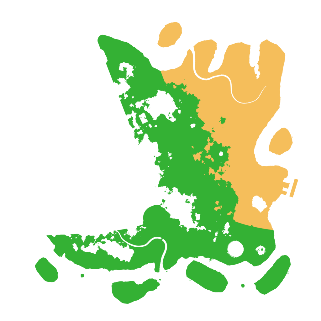 Biome Rust Map: Procedural Map, Size: 3500, Seed: 85324951
