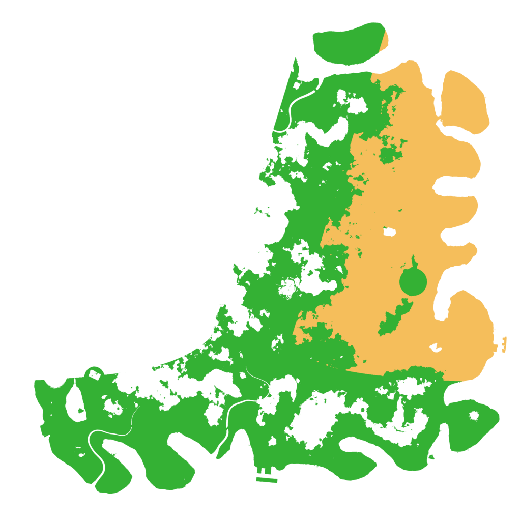 Biome Rust Map: Procedural Map, Size: 5000, Seed: 15428