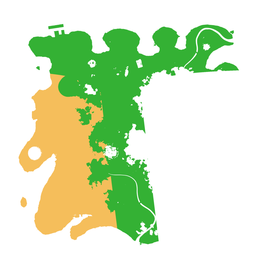 Biome Rust Map: Procedural Map, Size: 3500, Seed: 875165
