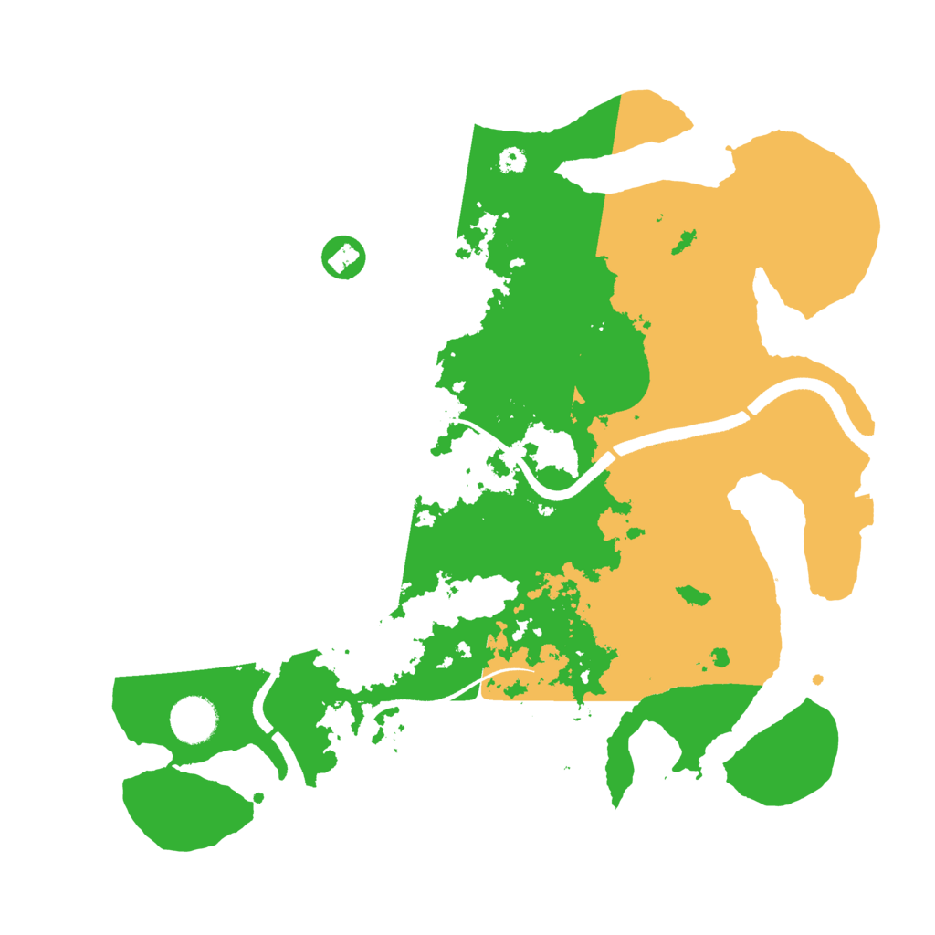 Biome Rust Map: Procedural Map, Size: 3500, Seed: 30587
