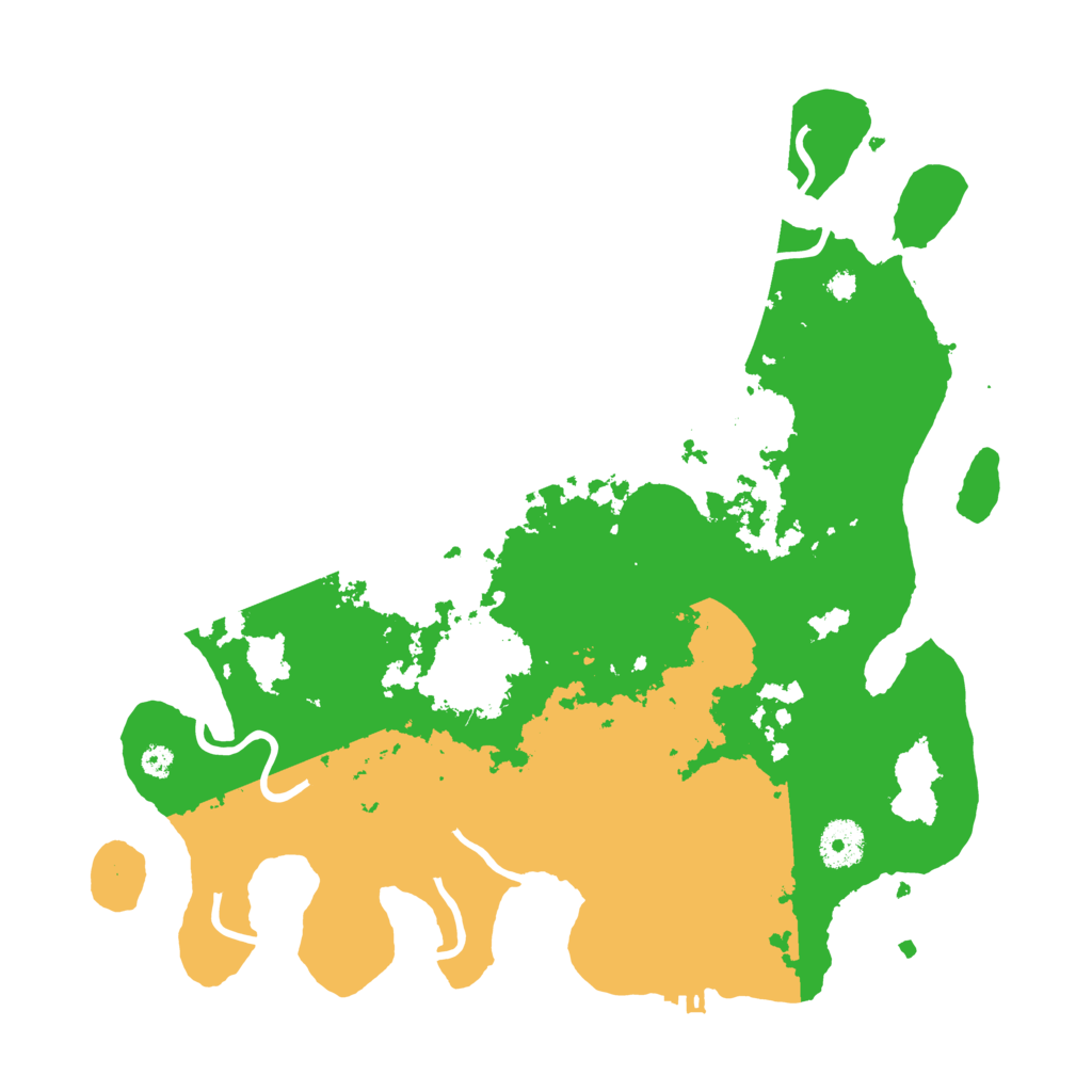 Biome Rust Map: Procedural Map, Size: 3500, Seed: 94974343