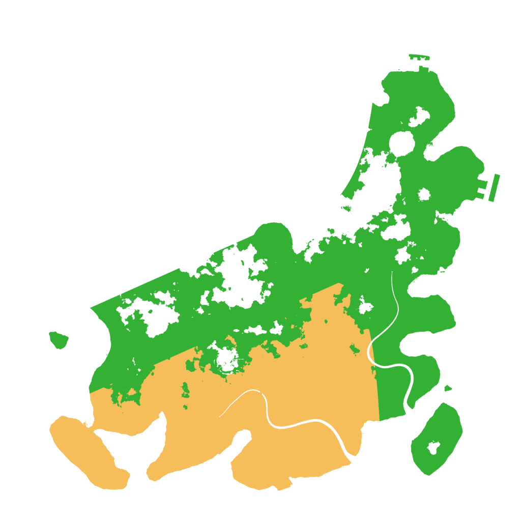 Biome Rust Map: Procedural Map, Size: 3800, Seed: 14578956