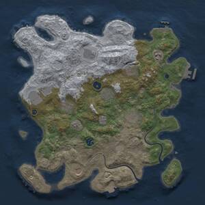 Thumbnail Rust Map: Procedural Map, Size: 3800, Seed: 14578956, 16 Monuments