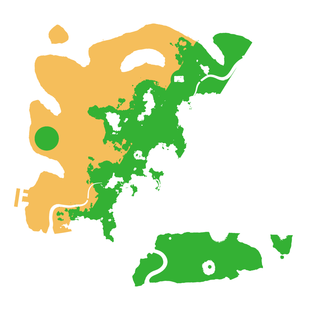 Biome Rust Map: Procedural Map, Size: 3500, Seed: 588019338