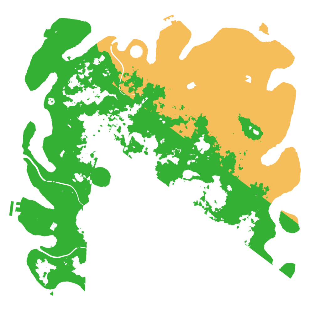 Biome Rust Map: Procedural Map, Size: 4500, Seed: 599837818