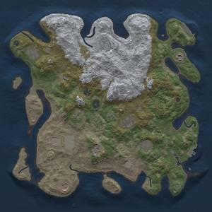 Thumbnail Rust Map: Procedural Map, Size: 4000, Seed: 2006406178, 19 Monuments