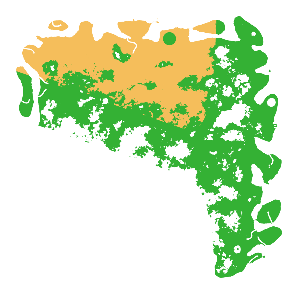 Biome Rust Map: Procedural Map, Size: 6000, Seed: 25323014