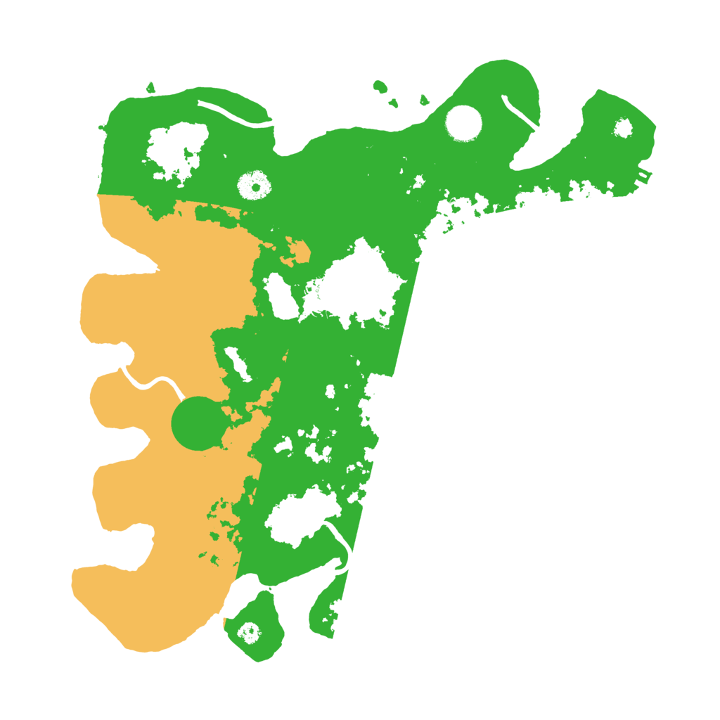 Biome Rust Map: Procedural Map, Size: 3500, Seed: 13299576
