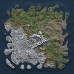 Thumbnail Rust Map: Procedural Map, Size: 5000, Seed: 752618649, 20 Monuments