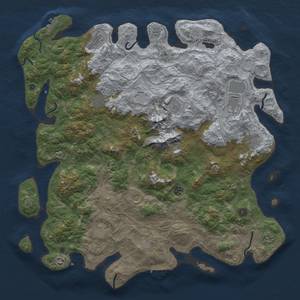 Thumbnail Rust Map: Procedural Map, Size: 5000, Seed: 438056, 18 Monuments