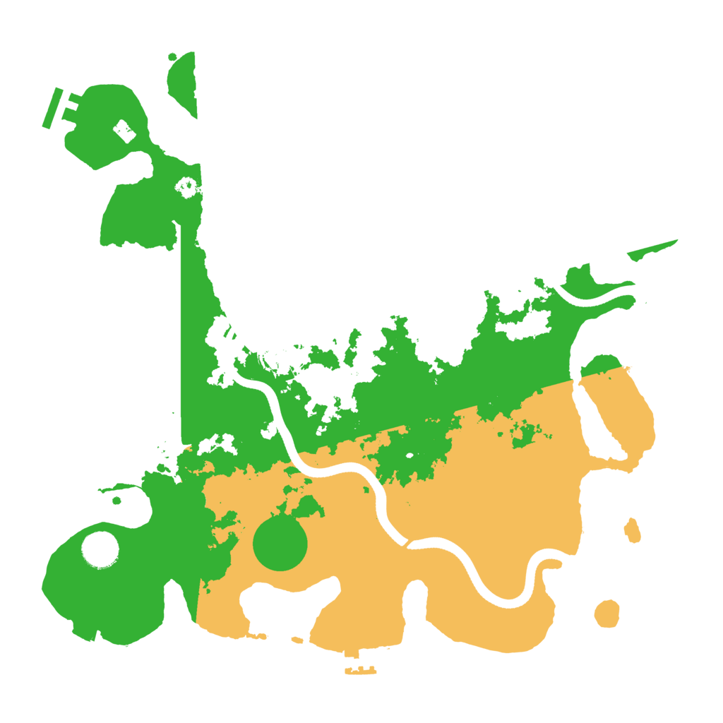Biome Rust Map: Procedural Map, Size: 3500, Seed: 145855753